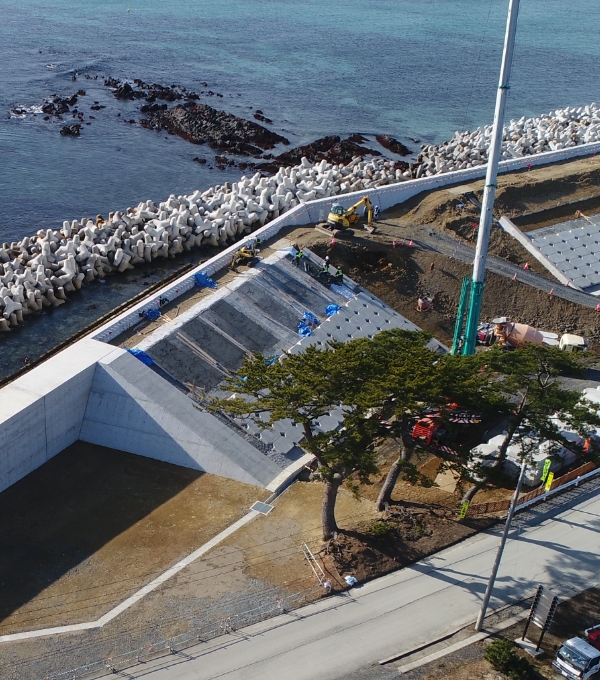 岩井崎海岸第６治山工事